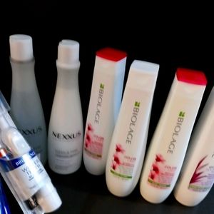 Biolage and Nexus shampoo and conditioner Oral-B e